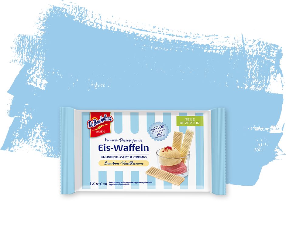 Eiswaffeln Bourbon-Vanille