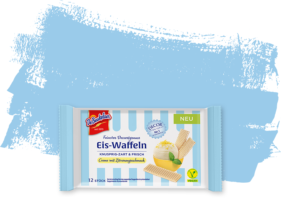 Eiswaffeln Zitronen Geschmack
